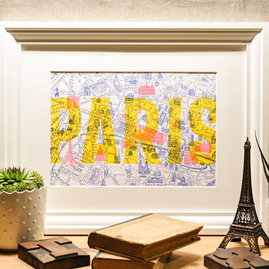 Fine Art Print - Plan de Paris