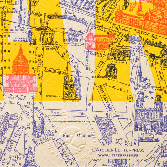 Fine Art Print - Plan de Paris