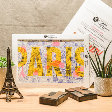 Atelier Letterpress - Plan de Paris - Framed – Last Pieces