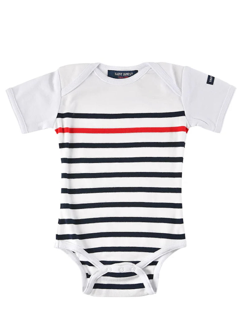 Saint James Striped Sailor Baby Bodysuit