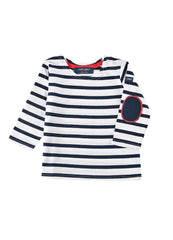 Saint James Striped Sailor elbow pads T-shirt