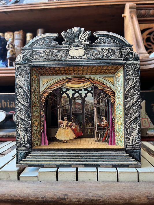 Miniature decorative Theater - "Venice Carnival"