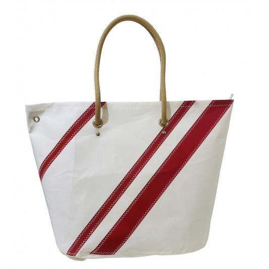 Sail Cabas - Zipped Cowes Red Stripes
