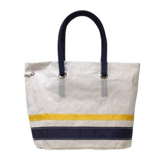 Sail Cabas - Zipped Fastnet Blue and Yellow Stripes
